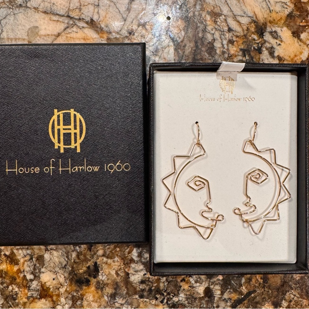 House of Harlow 1960 Gold Sunburst Earrings